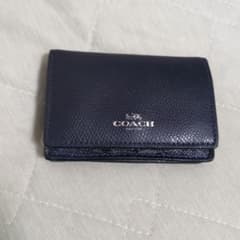 COACH 名刺入れ カードケース ネイビーのサムネイル
