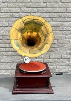 アンティーク クラシック 蓄音機 ラッパ レコード インテリア レトロ 