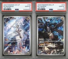 【PSA10】2連番　NのレシラムAR NのゼクロムAR ①のサムネイル