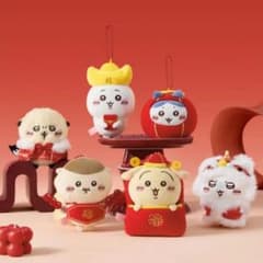 ちいかわ MINISO中国限定2025新春 モモンガ 獅子舞 ダク付きのサムネイル