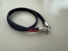 Paul Smith レザーブレスレット ネイビー レッドのサムネイル