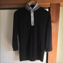 七分袖 Tシャツ 黒のサムネイル