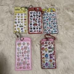 キャラクターシール キーホルダー 5点セットのサムネイル