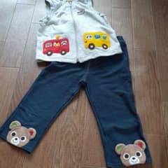 みーたん様専用　ミキハウス　ベスト・ズボンのサムネイル