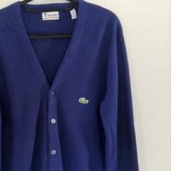 LACOSTE ネイビー カーディガン アクリルのサムネイル