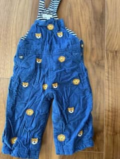 ライオン刺繍の青いロンパース 9-16ヶ月のサムネイル