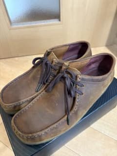 Clarks Originals ワラビー ブラウン レザーのサムネイル