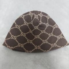 Stussy ニット帽 ブラウン 90s OLD SSリンク モノグラムビーニー