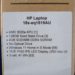 hp ノートPC 15s-eq1519AUのサムネイル