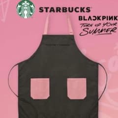 🖤BLACKPINK コラボ　エプロン Starbucks BLACKPINK IN Strawberry BLACKPINK the Introducing 💗 AREA YOUR エプロン・三角巾