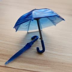 ちいさな雨傘　クリア2　マリンブルーのサムネイル