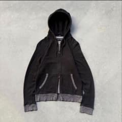 90s ARMANI JEANS 短丈　ジップパーカー　archive Y2Kのサムネイル