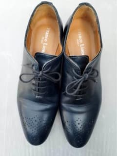 美品 Franco Lione ドレスシューズ メダリオン レザー 27.5 Franco Lione フランコリオーネ メダリオン 39 ネイビー - メルカリ