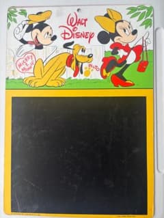 【ヴィンテージ】Walt Disney PR ミッキー＆ミニー＆プルート 黒板のサムネイル