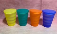 Tupperware プロバンスタンブラー4個& フルーツ搾り器セットのサムネイル