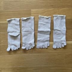シルクインナーソックス 5本指 重ね履き用 2足セットのサムネイル