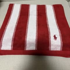 【新品】ラルフローレン　バスタオル　レッド　ポロのサムネイル