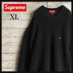 2784UU【美品】シュプリーム ☆スモールボックスロゴ 鹿の子ニット