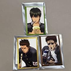 ジャンフェス アニプレックス 銀魂抽選会 D賞 スクエア缶バッジ 3枚