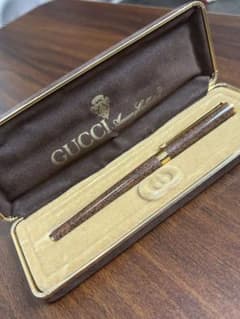 GUCCI 万年筆 ブラウン系 専用ケース付き | Mercari