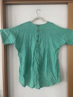 SALE‼️鮮やかグリーン ！コットンチュニックのサムネイル