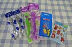 Glico ぷっくりシール　スプーン　クリップ　HARIBOキーチェーン