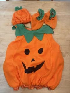 ハロウィン パンプキン 着ぐるみ 3点セット　サイズ100のサムネイル