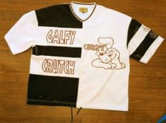 【美品・タグ付】GALFY 先輩ゲームシャツ バイカラー 大型犬 XLサイズのサムネイル