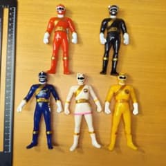 値下げしました)中古 ソフビ 百獣戦隊ガオレンジャー 5体セット 12