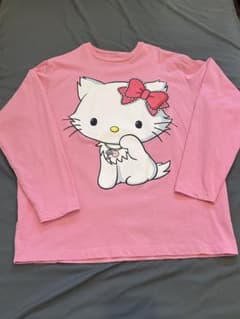 RE. 仲里依紗 チャーミーキティ 長袖Tシャツ ピンク アールイードット