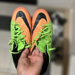NIKE HYPERVENOM サッカースパイク オレンジ グリーン - メルカリ