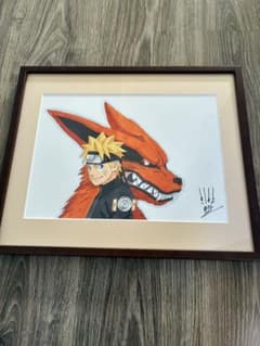 美品】NARUTO展 複製原画 ナルト&九喇嘛 - メルカリ