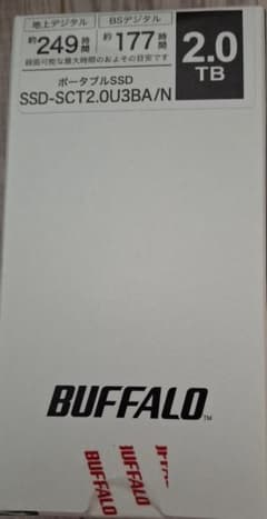 BUFFALO ポータブルSSD 2.0TB SSD-SCT2.0U3BA/Nのサムネイル