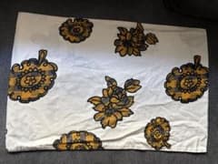 MARY QUANT 枕カバー 花柄 イエローのサムネイル