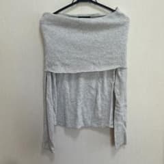 Brandy Melville オフショル　長袖Tシャツ グレー　y2k 海外系のサムネイル