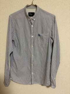 FRED PERRY フレッドペリー ストライプ 長袖シャツ S