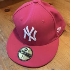 a202 New Era★NY ヤンキース 59FIFTY ピンク 7 1/4のサムネイル