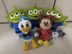 【ディズニー好き必見！】エイリアン ミニー ドナルド ぬいぐるみ3点セットのサムネイル