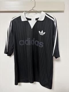 adidas トレフォイルロゴ 半袖ポロシャツ ブラックのサムネイル