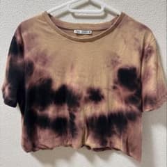 ZARA タイダイ柄 クロップド丈 Tシャツのサムネイル