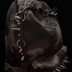 パンク系 カモフラージュ スタッズ archive リュック y2k迷彩柄 地雷