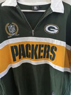 NFL グリーンベイパッカーズ ハーフジップ スウェット Lのサムネイル