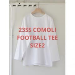 【新品未使用】COMOLI 23SS フットボールT WHITE SIZE2 新品未使用】COMOLI 23SS フットボールT WHITE SIZE2 - メルカリ