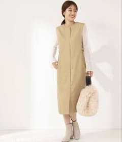 美品　23AW ノーリーズ　ジレ　ジレワンピース　秋冬物　形崩れしない