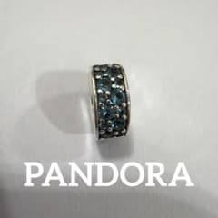 PANDORA ティールパヴェ クリップ チャーム 緑のサムネイル