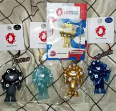 おまけ 金泊ミャクミャク付き ミャクミャクキーチェーン 4種セット