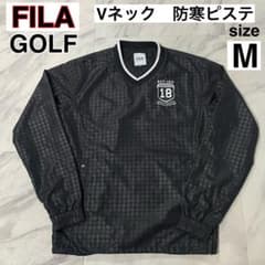 ぼんじり様専用 FILA GOLF防寒ピステジャケットMサイズ ブラック千鳥格子のサムネイル
