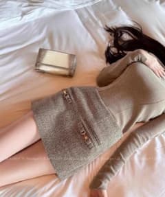 glancetokyo Wool Herringbone Skirtのサムネイル
