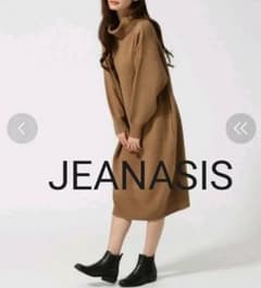 jeanasis ニットワンピース キャメルのサムネイル
