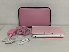 【美品】任天堂 ニンテンドー3DS LL 本体 ピンク×ホワイトのサムネイル